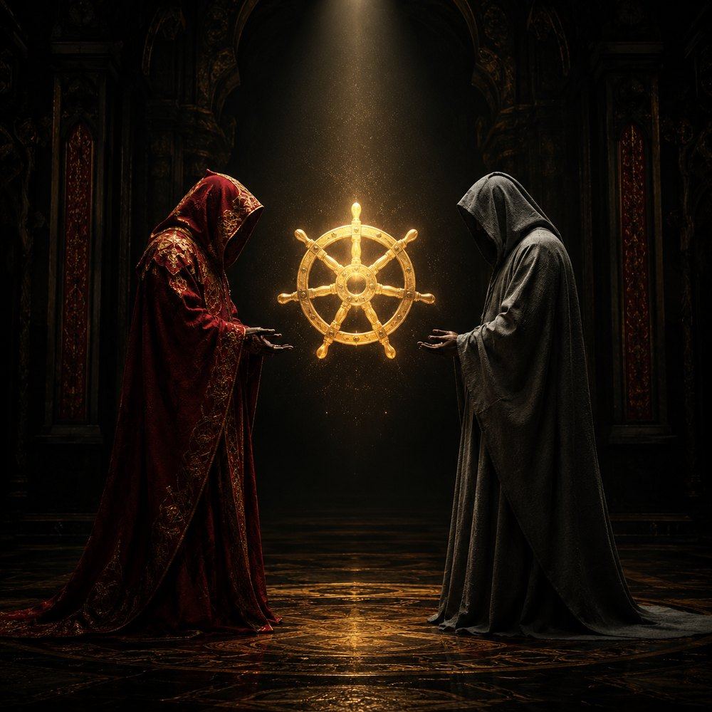 The kubectl Rap Battle — cover art: two hooded figures facing off across a glowing helm